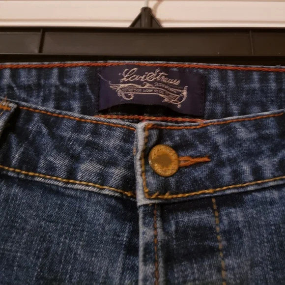 Levi Strauss juniors 7 medium wash low rise flare - Picture 4 of 9